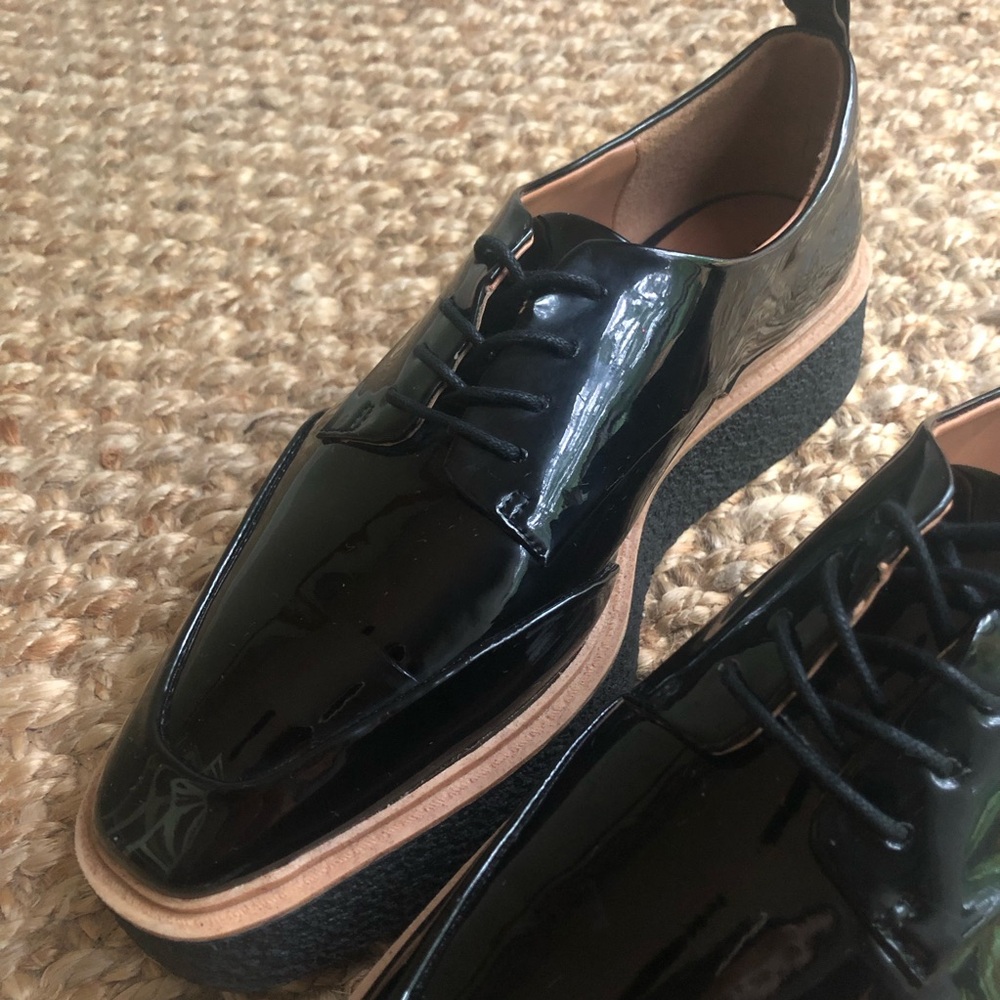 Zara Black Platform Oxfords - Picture 5 of 16